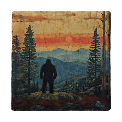 Sasquatch Sunset Overlook | Absorbent Ceramic Drink Coaster