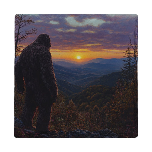 Sasquatch Sunset Vista | Ceramic Drink Coaster