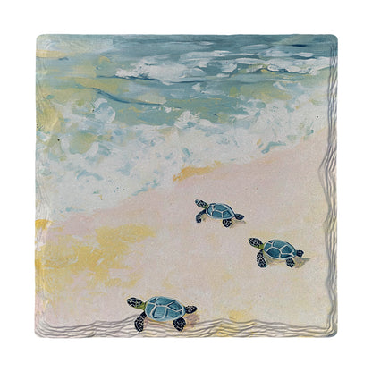 Baby Sea Turtle Adventure | Ceramic Drink Coaster