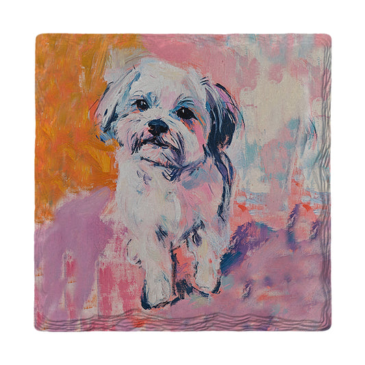 Pastel Shih Tzu | Drink Coaster