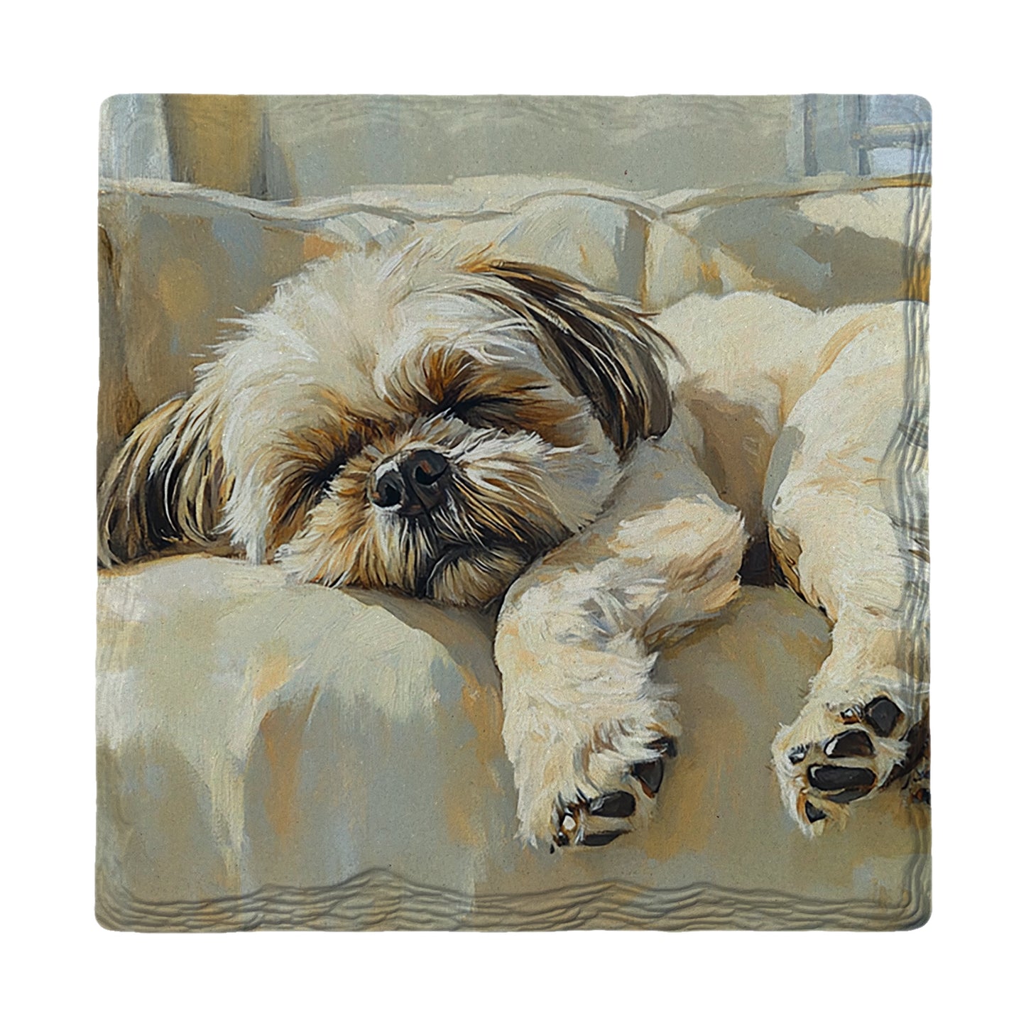 Sleepy Shih Tzu | Drink Coaster