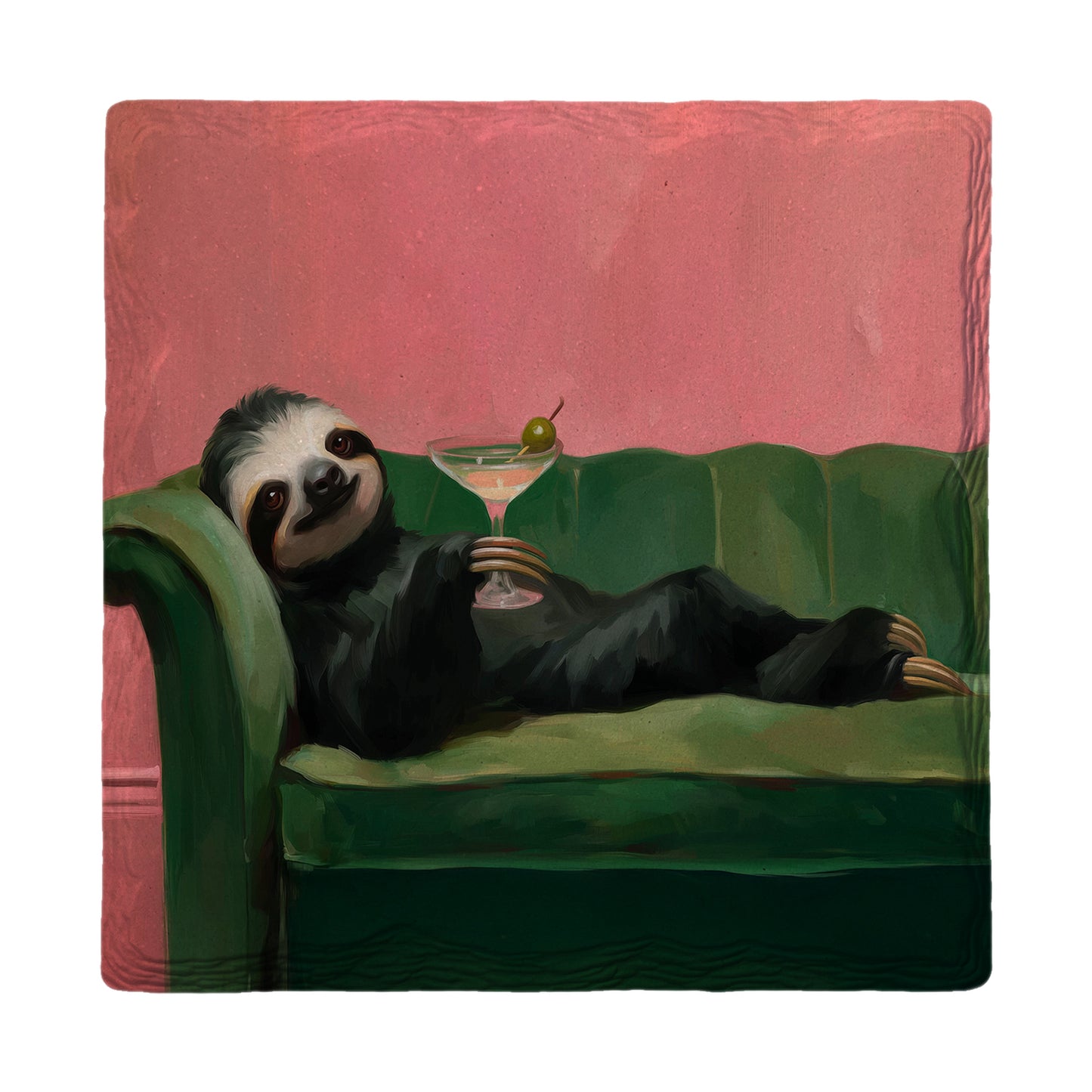 Sloth & Sips | Ceramic Drink Coaster