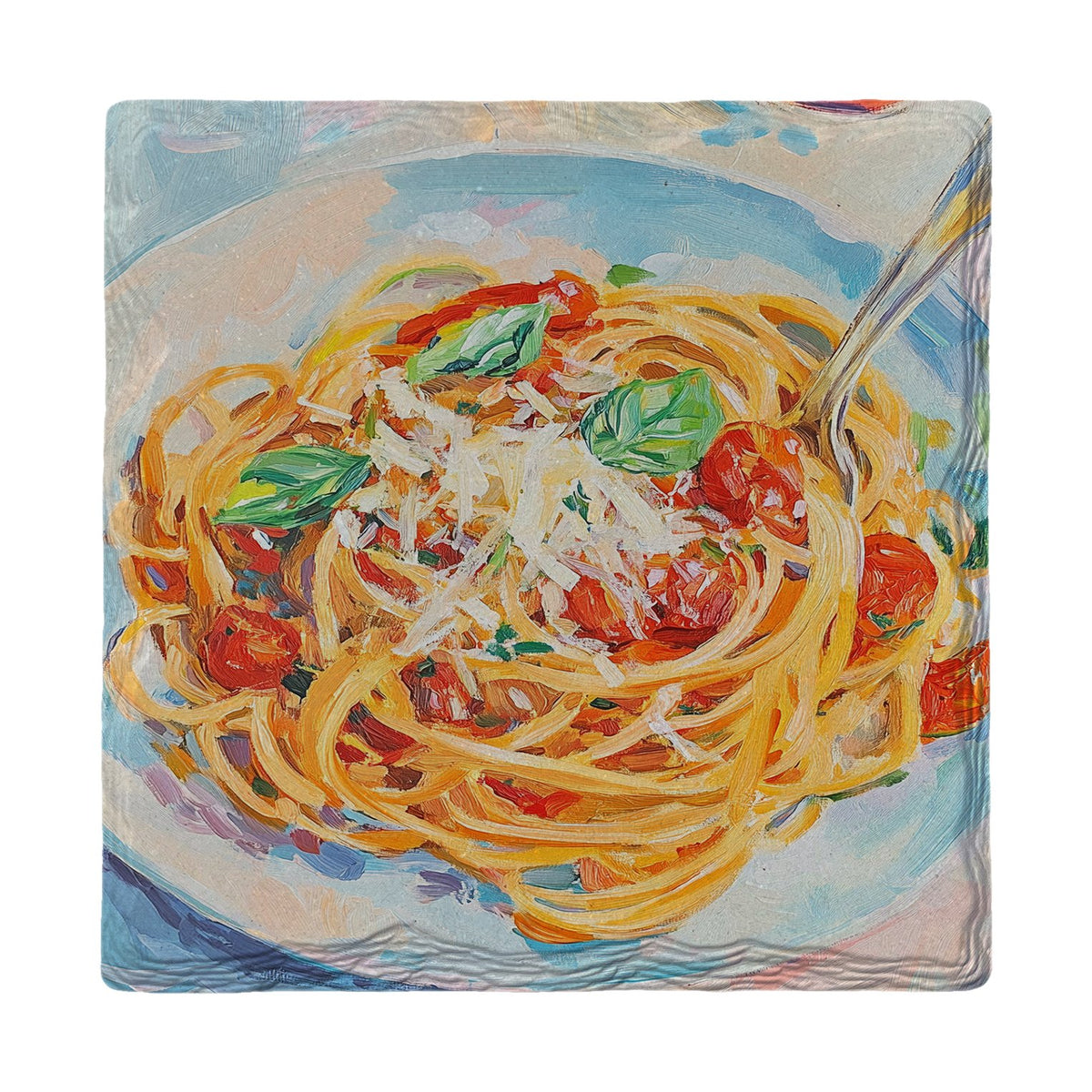 Spaghetti Pomodoro Bowl | Ceramic Drink Coaster