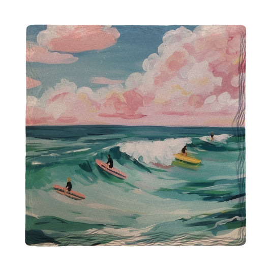 Surfing Paradise | Ceramic Drink Coaster