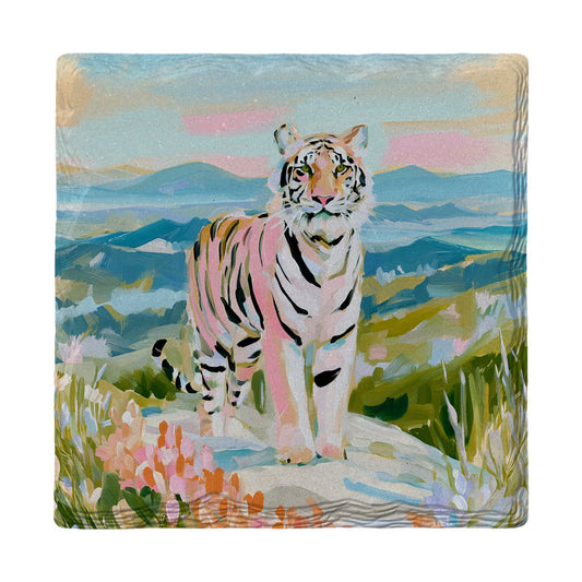 Mountain Vista Tiger | Ceramic Drink Coaster
