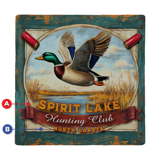 Spirit Lake Hunting Club | Ceramic Drink Coaster