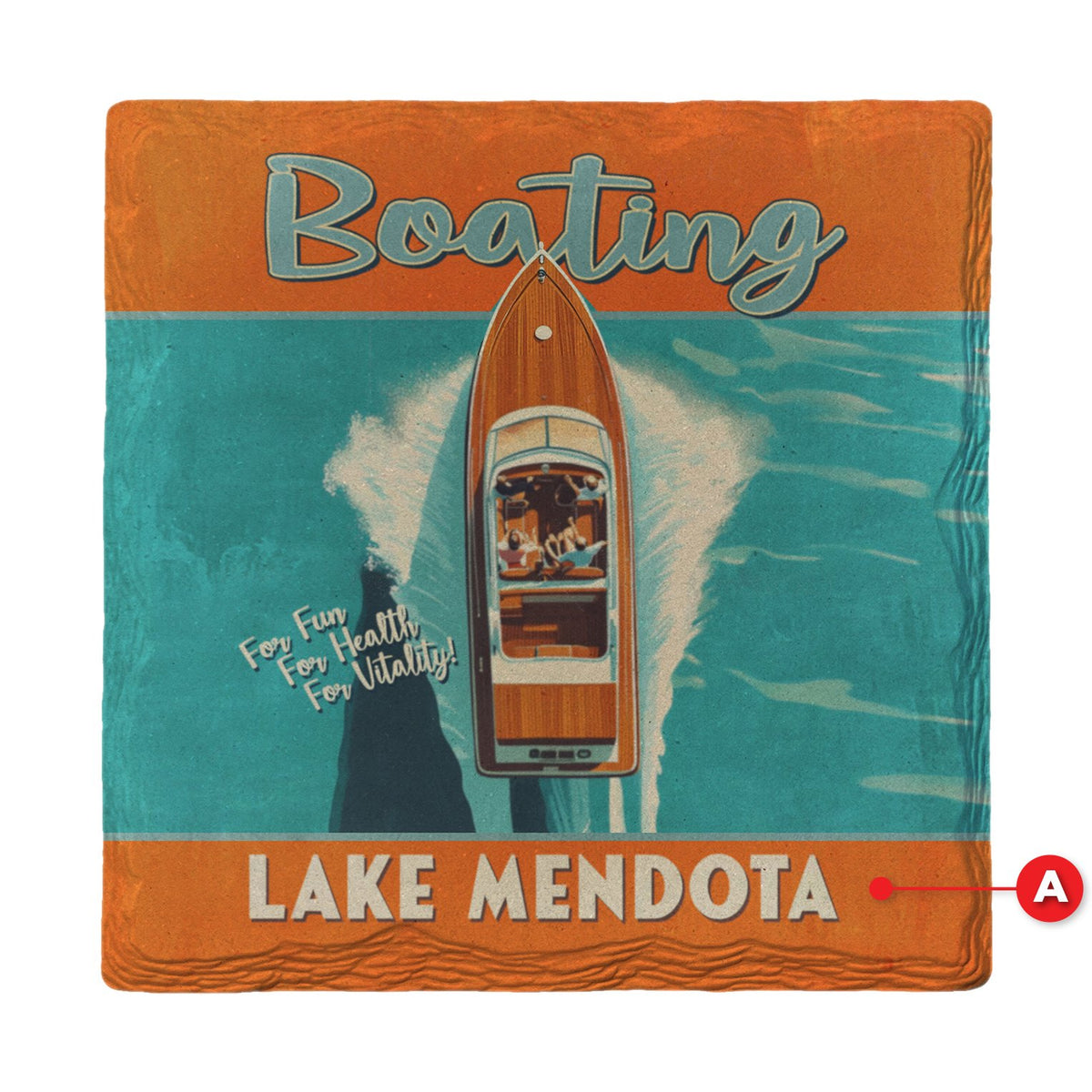 Lake Mendota Boating | Ceramic Drink Coaster