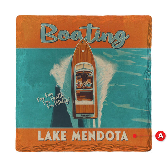 Lake Mendota Boating | Ceramic Drink Coaster