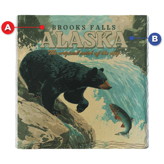 Brooks Falls Bear Catch | Ceramic Drink Coaster