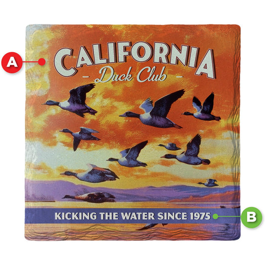 California Duck Club | Ceramic Drink Coaster