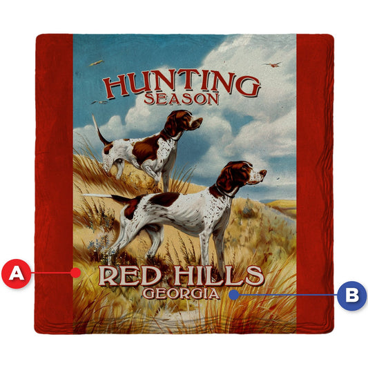 Red Hills Hunting Dogs | Ceramic Drink Coaster