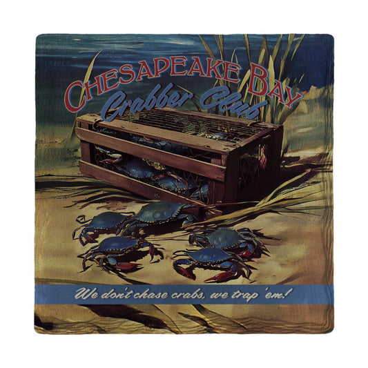 Chesapeake Bay Crabber Club | Ceramic Drink Coaster