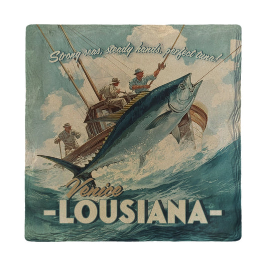 Venice Louisiana Tuna | Ceramic Drink Coaster