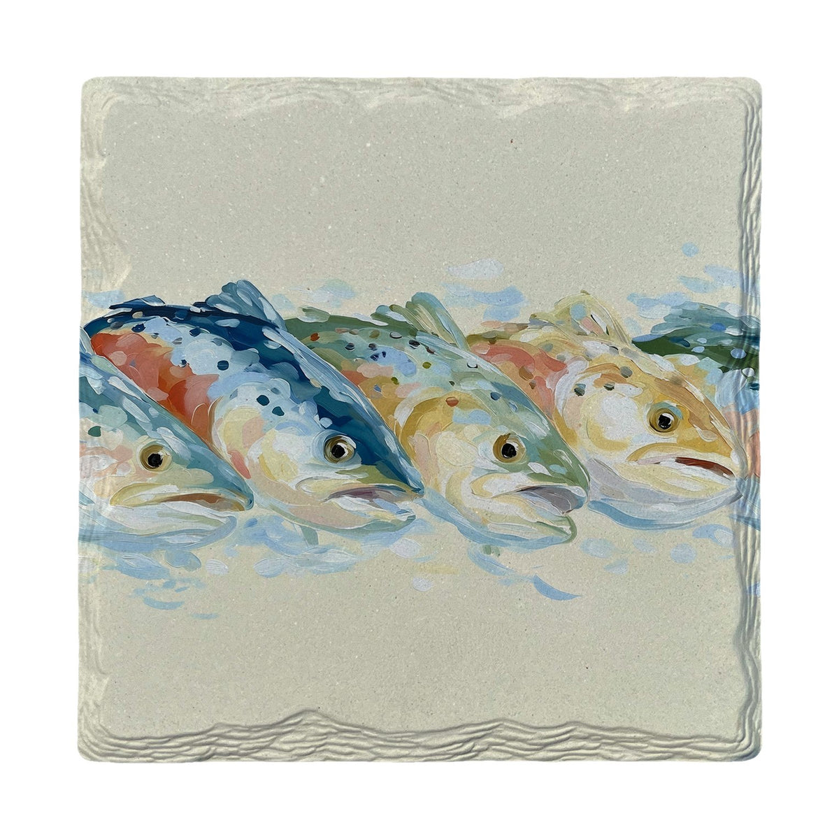 Trout Parade | Ceramic Drink Coaster