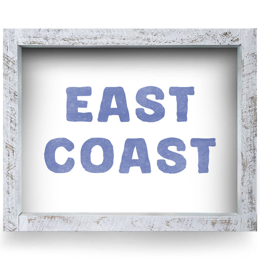 East Coast | Real Wood Framed Wall Art Print