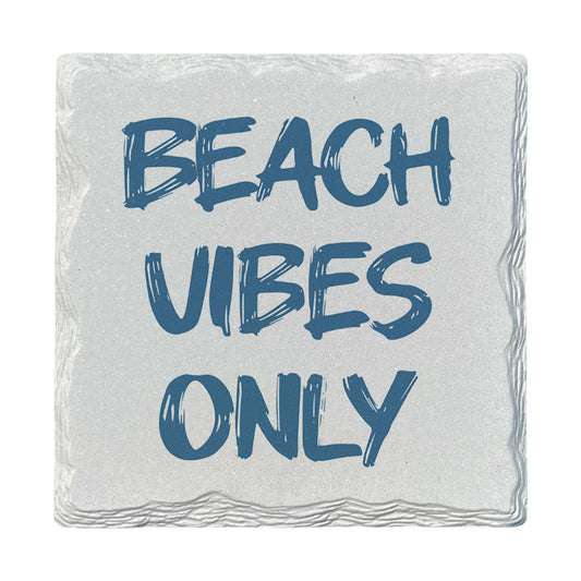 Beach Vibes Only | Ceramic Drink Coaster