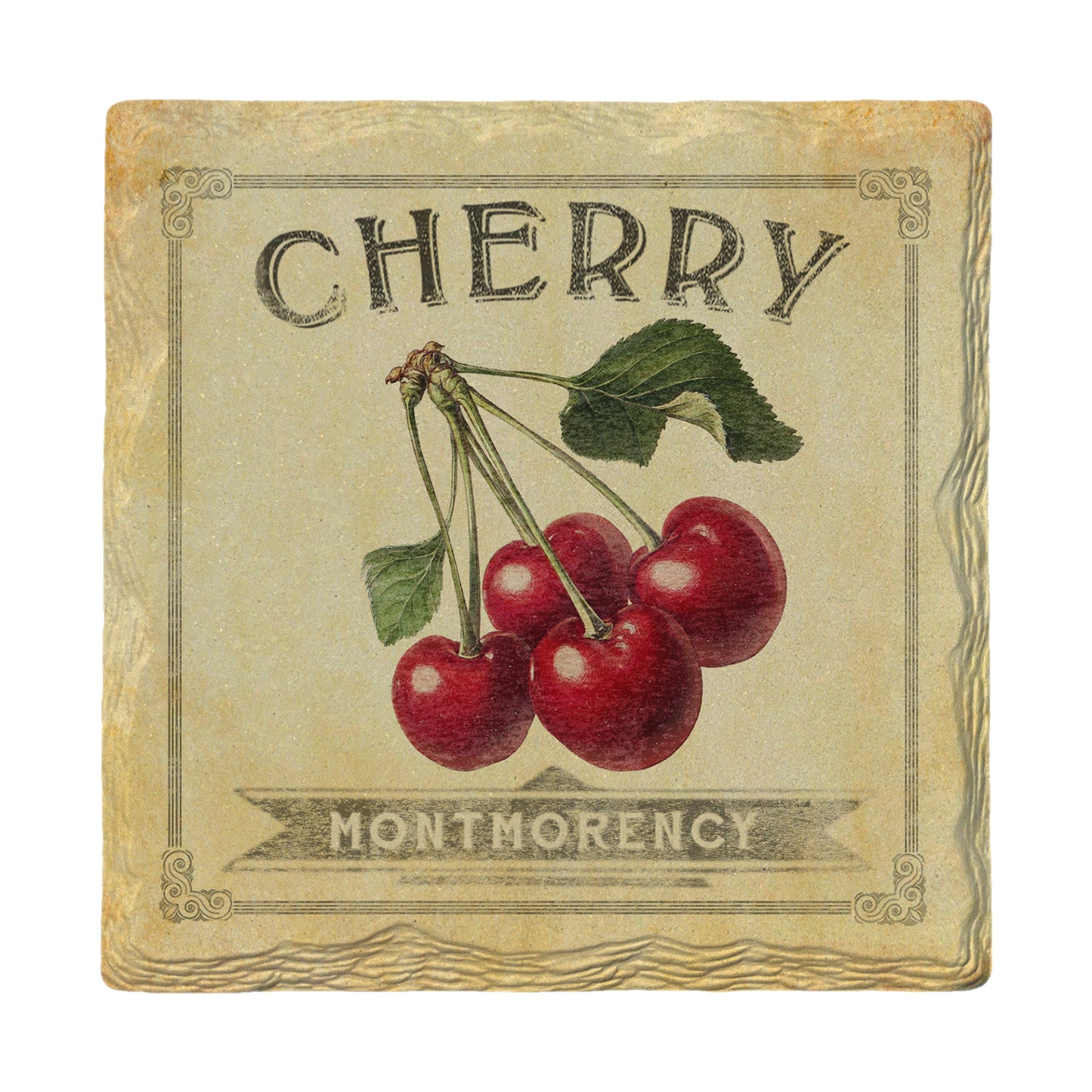 Vintage Cherry | Drink Coaster