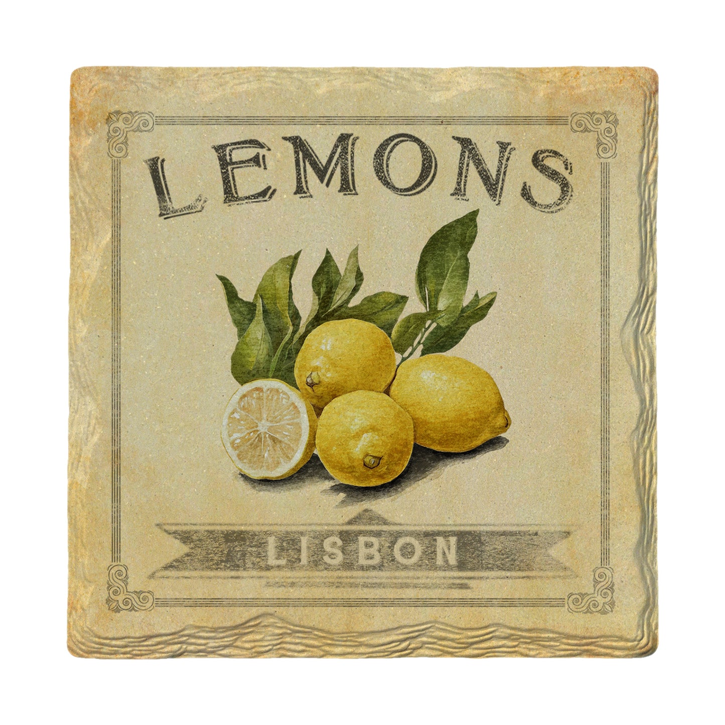 Vintage Lemons | Drink Coaster