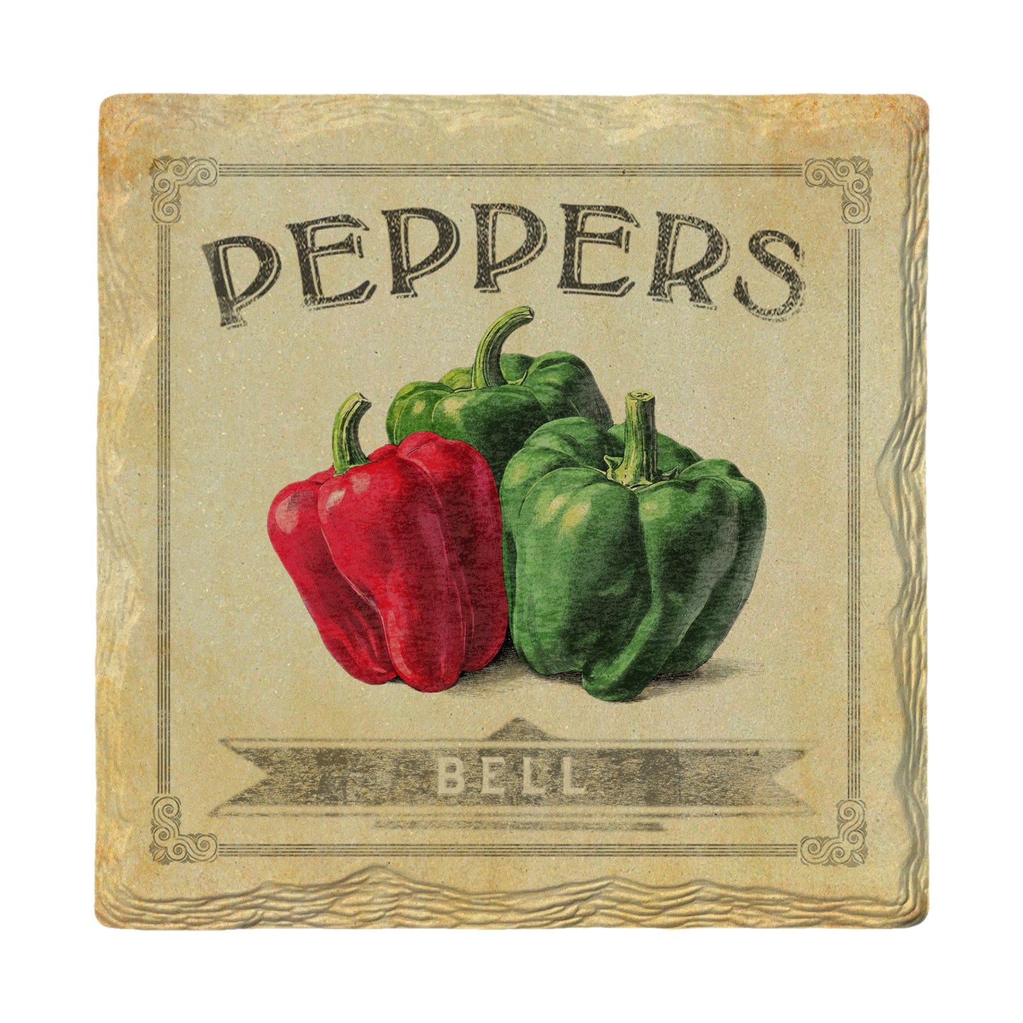 Vintage Peppers | Drink Coaster