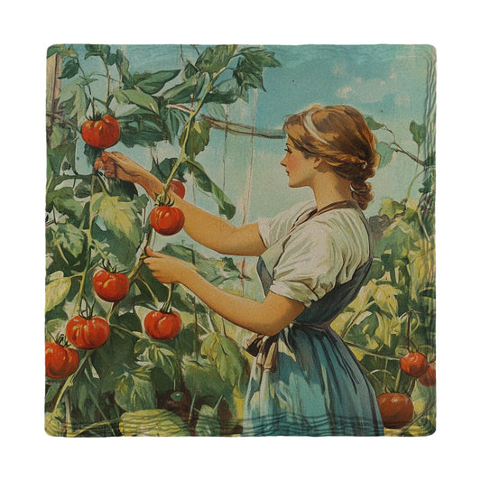 Garden Tomato Harvest | Ceramic Drink Coaster