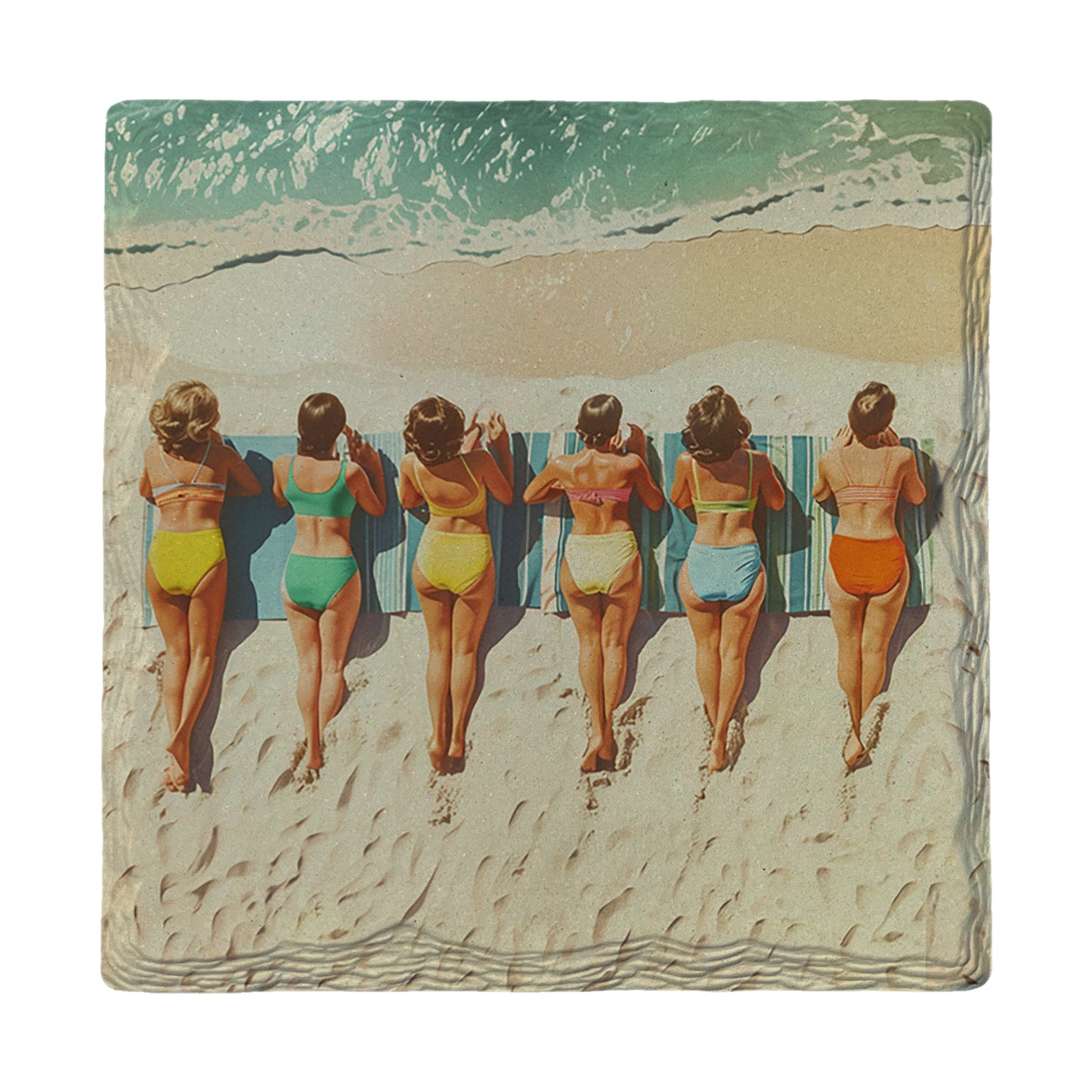 Vintage Beach Bums | Drink Coaster