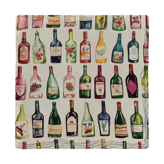Wine Bottle Collection | Ceramic Drink Coaster