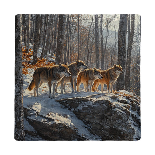 Wolf Vantage Point | Drink Coaster