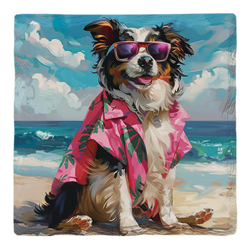 Australian Shepherd Beach Dog | Drink Coaster