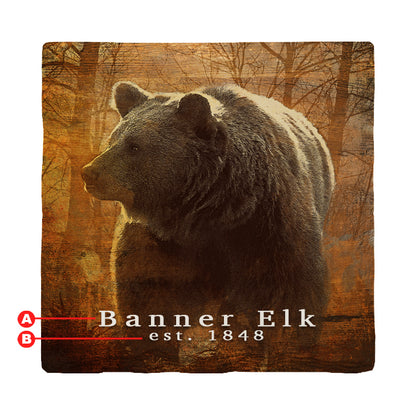 Customizable Big Brown Bear | Drink Coaster