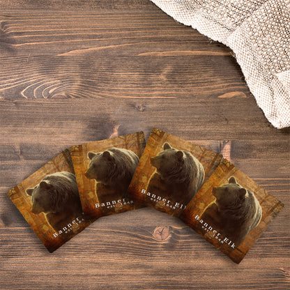 Customizable Big Brown Bear | Drink Coaster