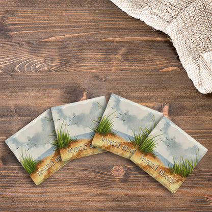 Customizable Beach Path | Drink Coaster