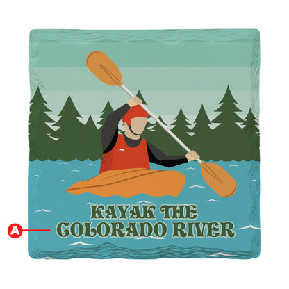 Customizable Kayaker | Drink Coaster