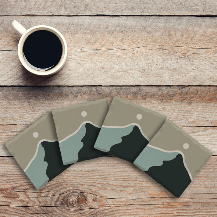 Customizable Moss Mtn. | Drink Coaster