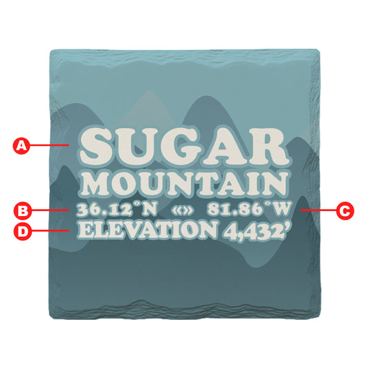 Customizable Fun Mountains | Drink Coaster