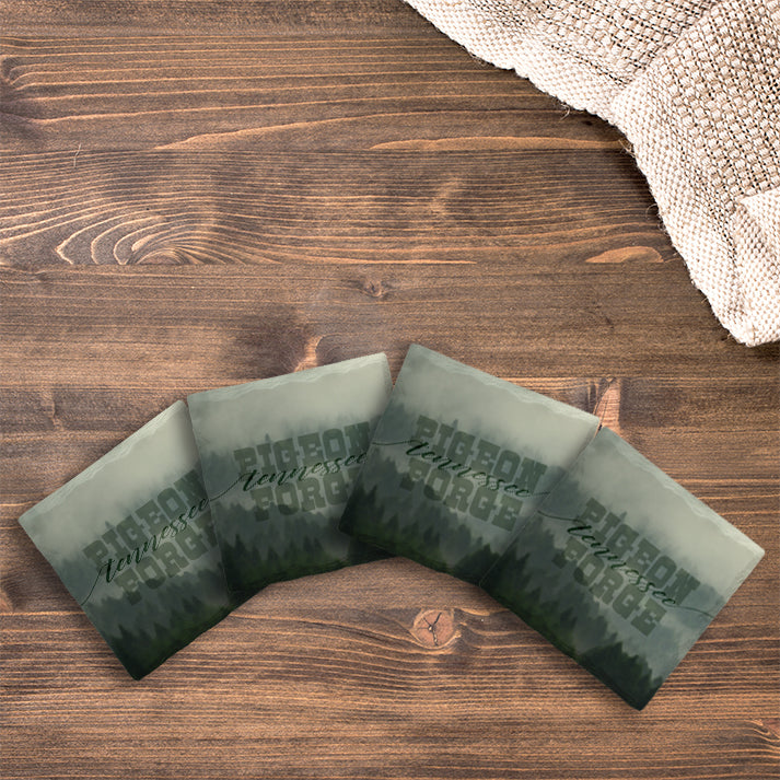 Customizable Misty Mtn. | Drink Coaster