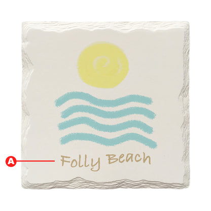 Customizable Sun & Water | Drink Coaster