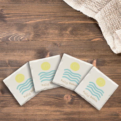 Customizable Sun & Water | Drink Coaster