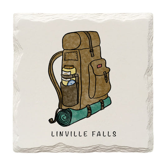 Customizable Backpack Doodle | Drink Coaster