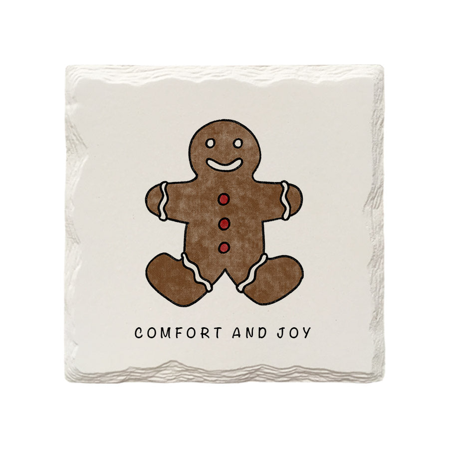 Customizable Christmas Gingerbread Man | Drink Coaster