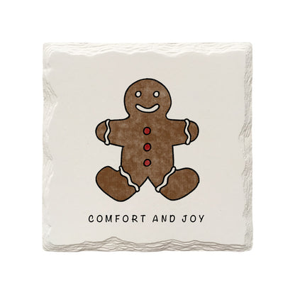 Customizable Christmas Gingerbread Man | Drink Coaster