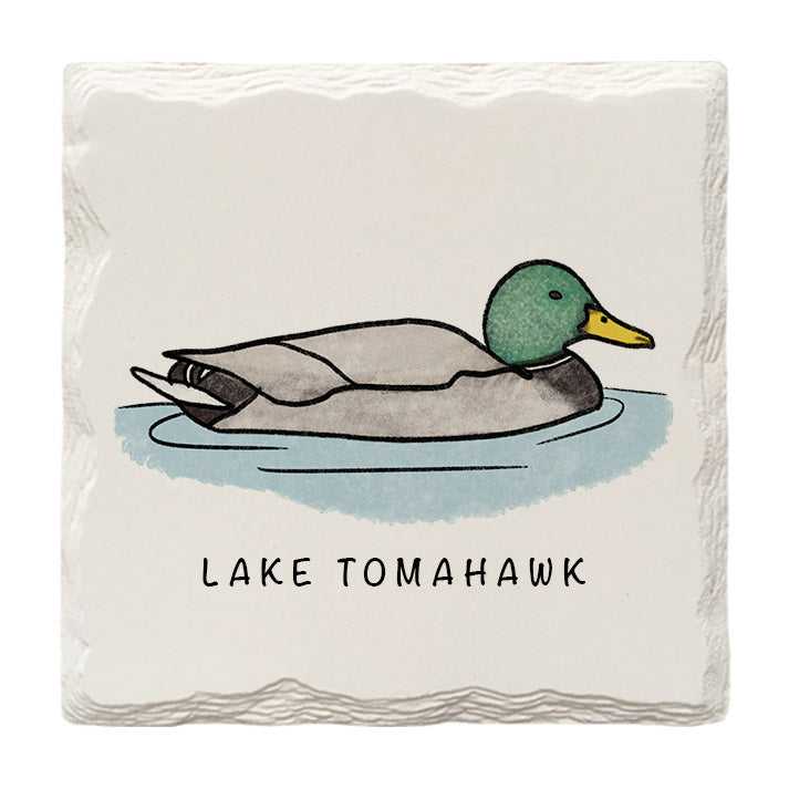 Customizable Mallard Doodle | Drink Coaster