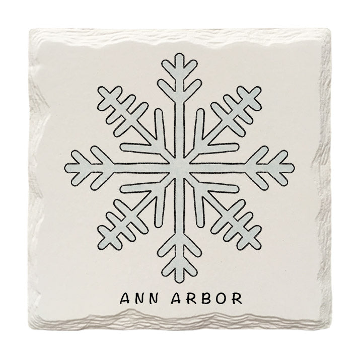 Customizable Snowflake | Drink Coaster