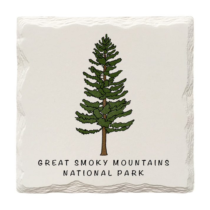 Customizable Pine Tree Doodle | Drink Coaster