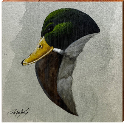 Art Lamay | Mallard | Wall Art Print on Real Wood