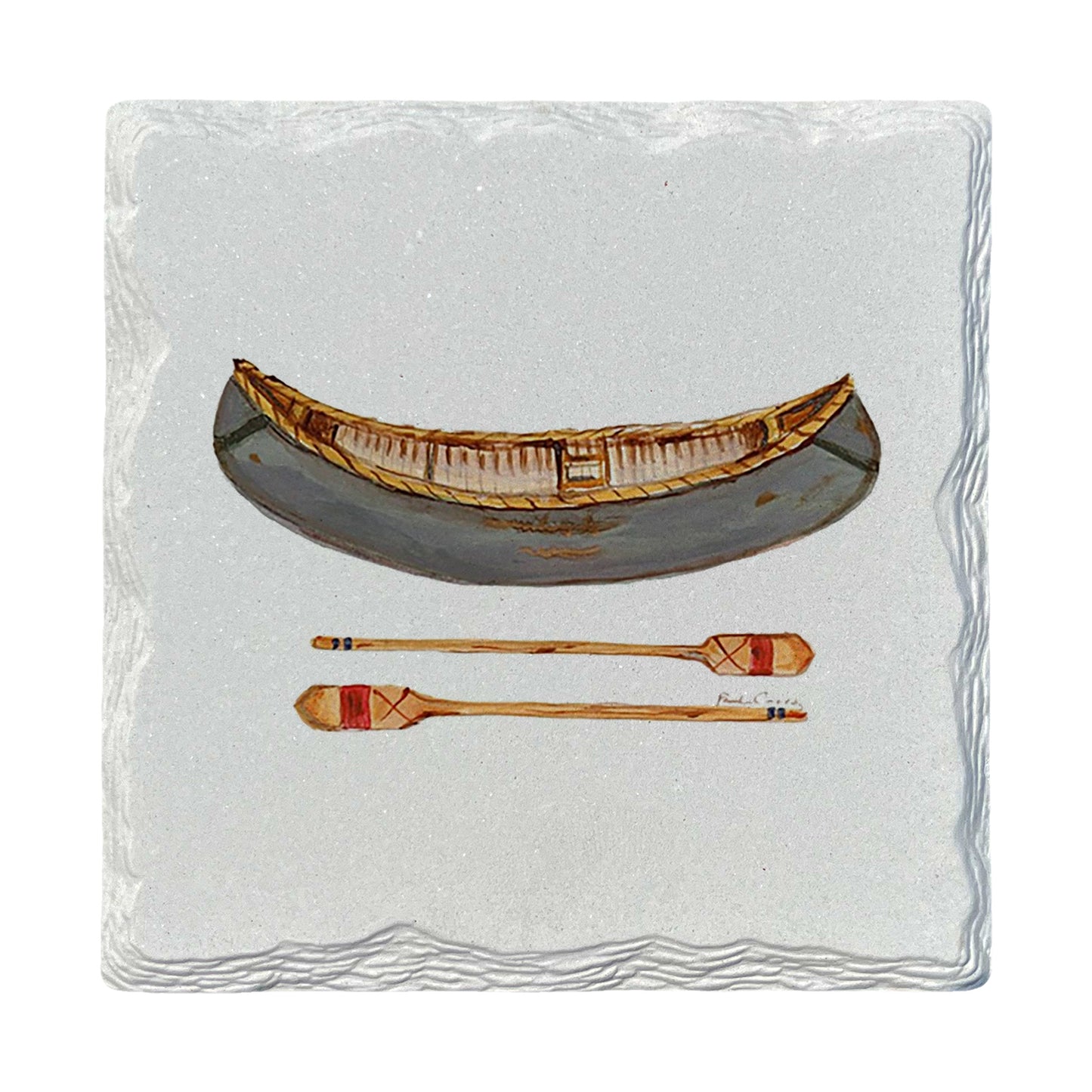 Pamela Cassidy | Canoe & Oars | Drink Coaster