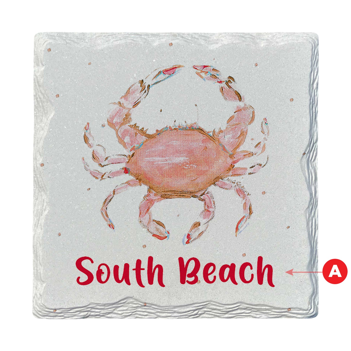 Pamela Cassidy | Pink Crab | Drink Coaster