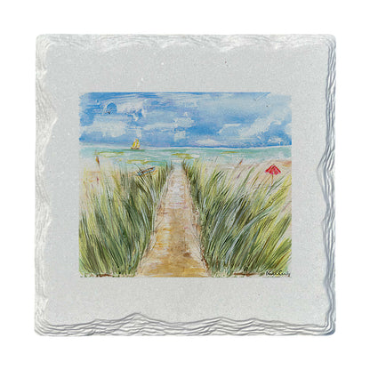 Pamela Cassidy | Beach Path | Drink Coaster