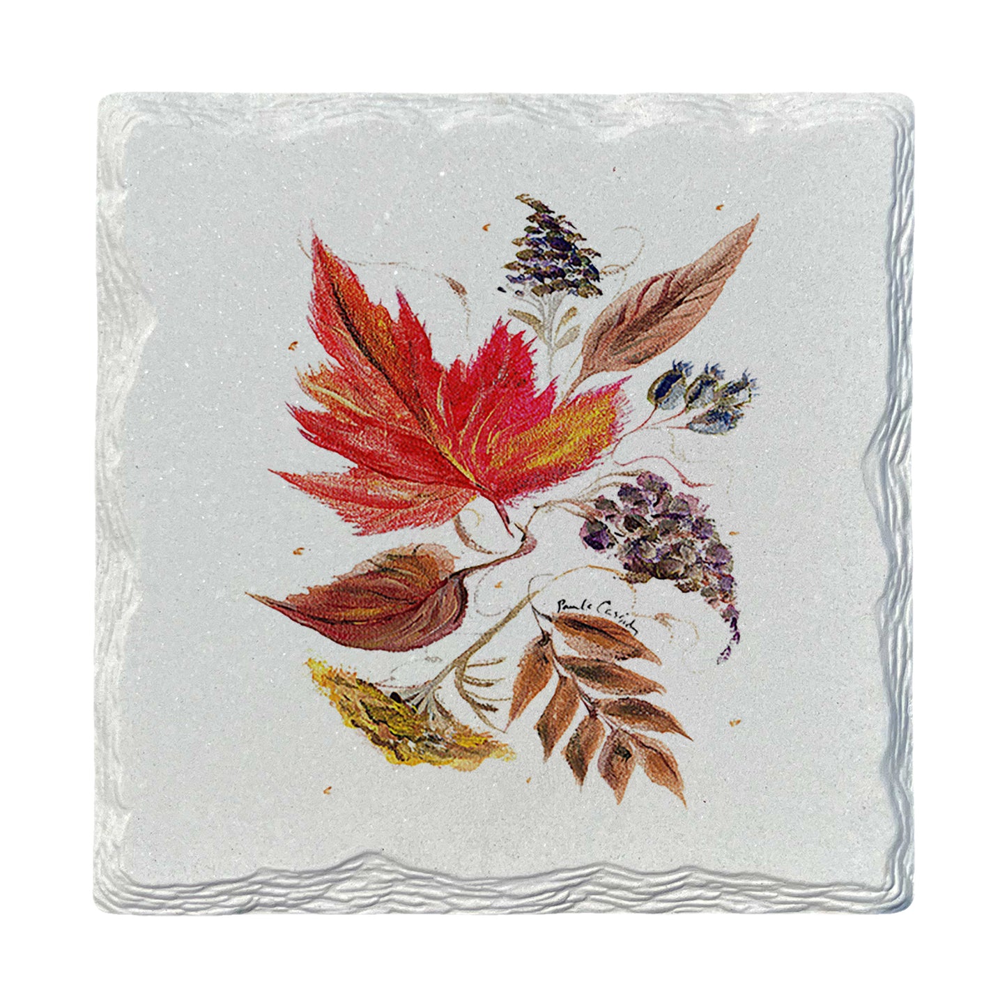 Pamela Cassidy | Fall Leaves | Drink Coaster