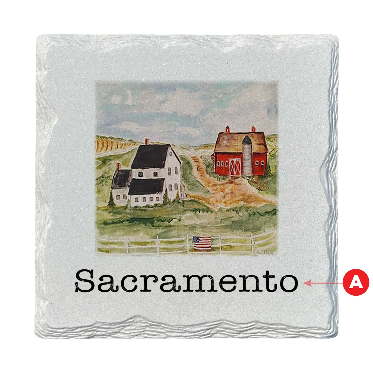 Pamela Cassidy | American Farm | Drink Coaster