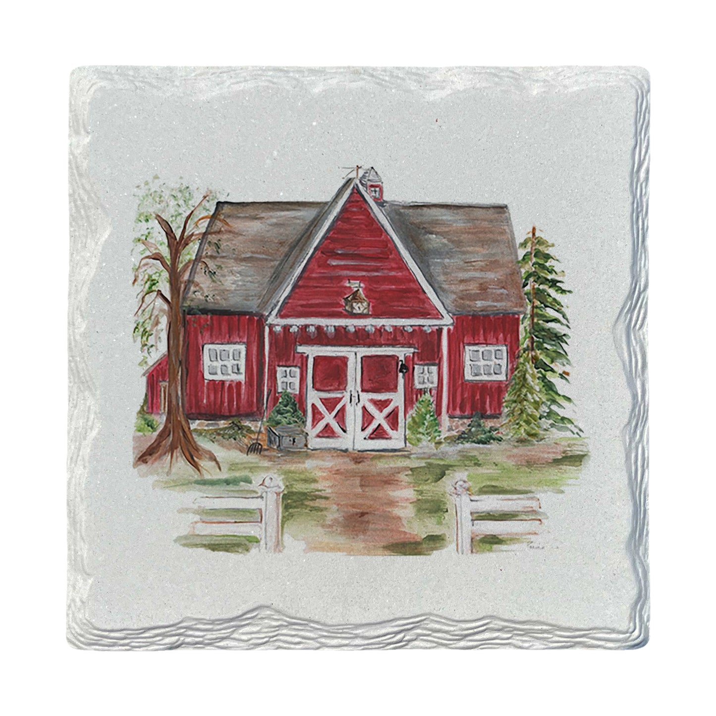 Pamela Cassidy | Red Barn | Drink Coaster